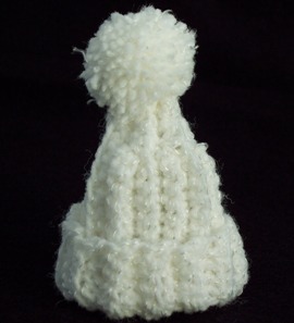 crochet pattern - hat Christmas ornament
